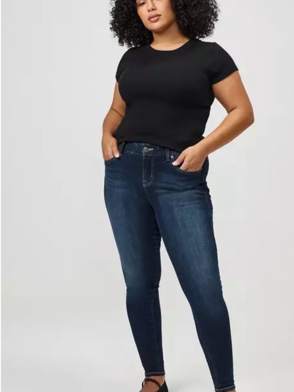 torrid Dark Blue High-Rise Skinny Jeans